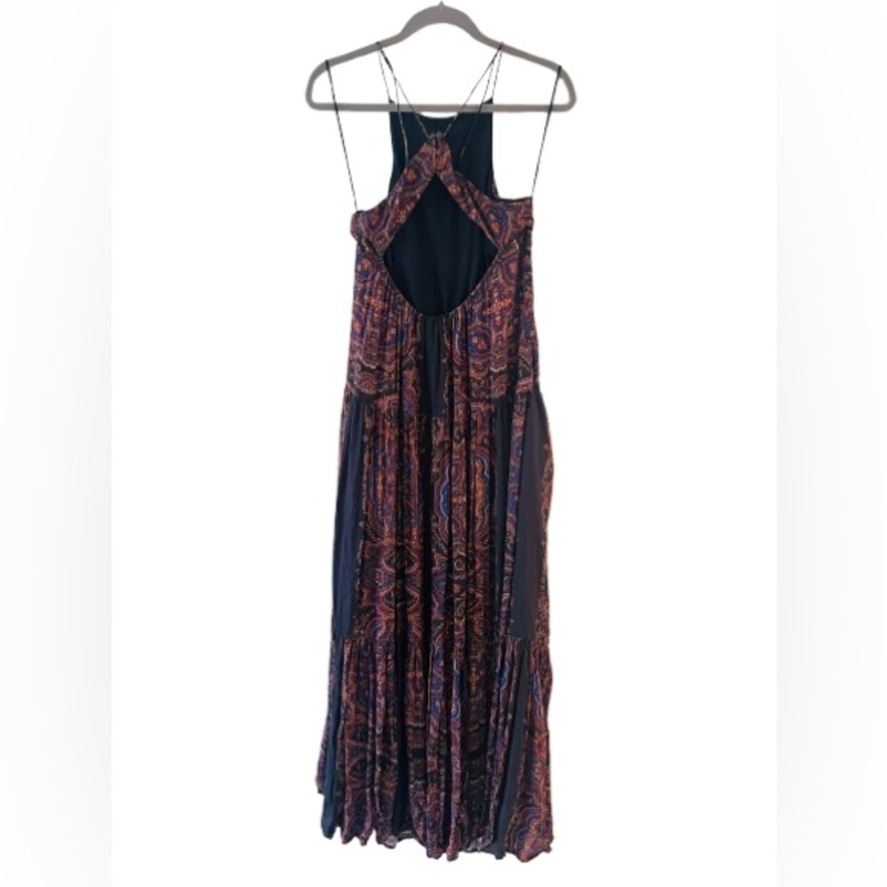 Free People Fragile Hearts Maxi Dress
Black Maroon Paisley 
Size XS - Picture 4 of 6